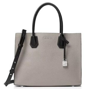 Michael Kors Mercer Tricolor Convertible Large Leather Tote Bag